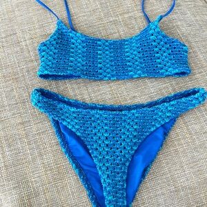 Triangl two piece bathing suit. Size small both top and bottom.